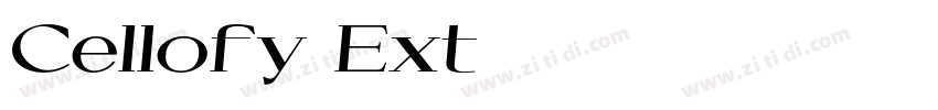 Cellofy Ext字体转换